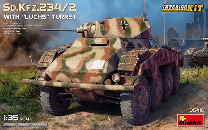 MiniArt Sd.Kfz.234/2 with 'Luchs' Turret (Int Kit) - 35416 box art