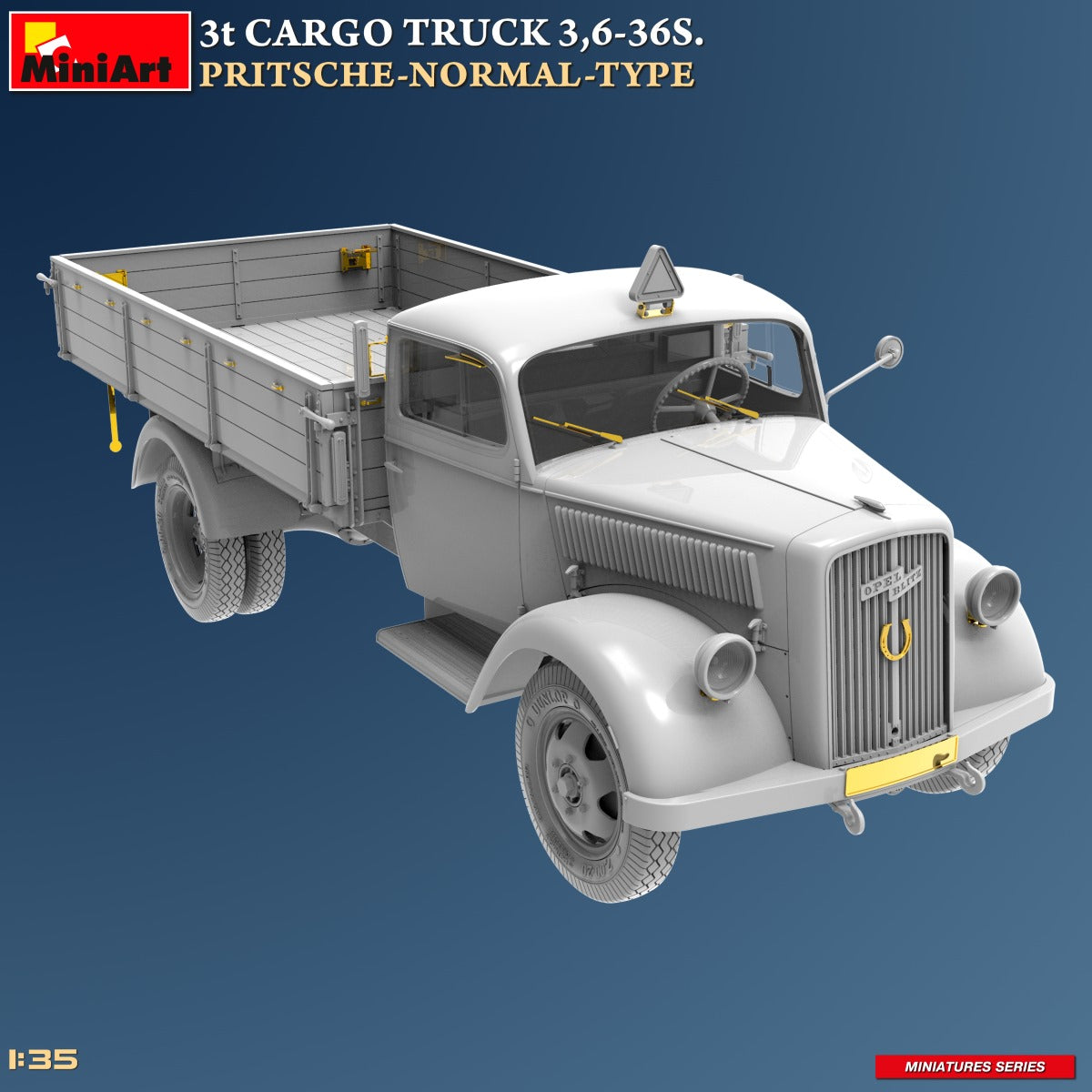 MiniArt 1/35 Military - 3t Cargo Truck, 3,6-36S Pritsche Normal Type - 38079