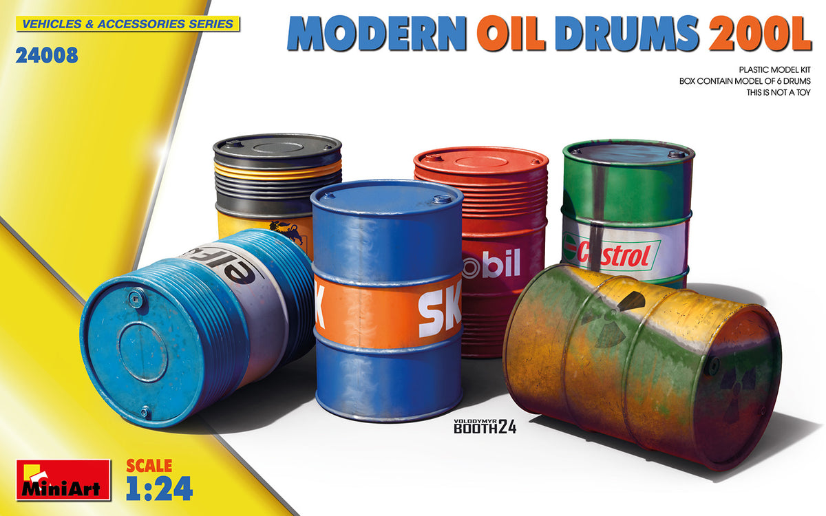 MiniArt Modern Oil Drums 200L - 24008 box art