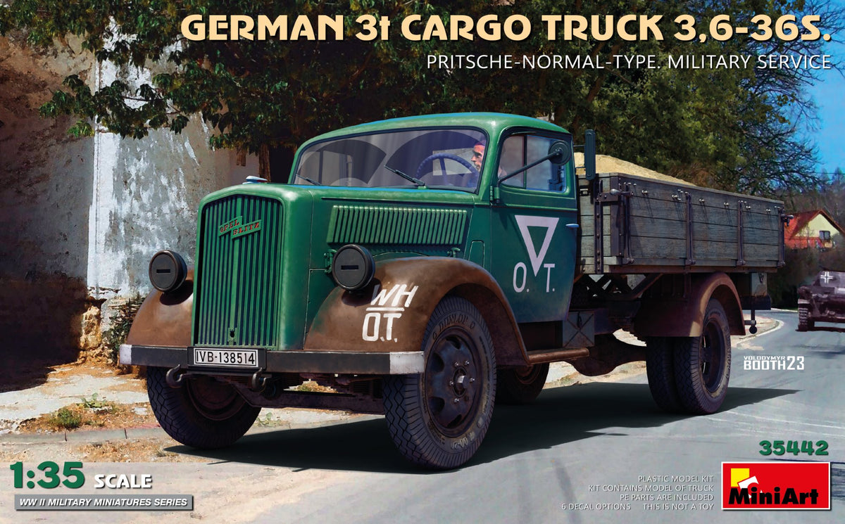 MiniArt 3t Cargo Truck 3,6-36S Pritsche Normal Type - 35442 box art