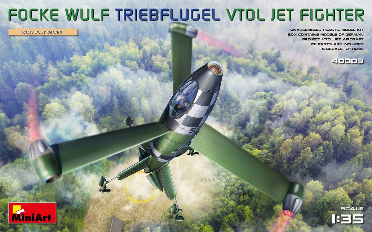 MiniArt Focke-Wulf VTOL Triebflugel Jet Fighter - 40009 box art