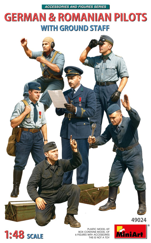 MiniArt Pilots, German and Romanian w/ Ground Crew - 49024 box art