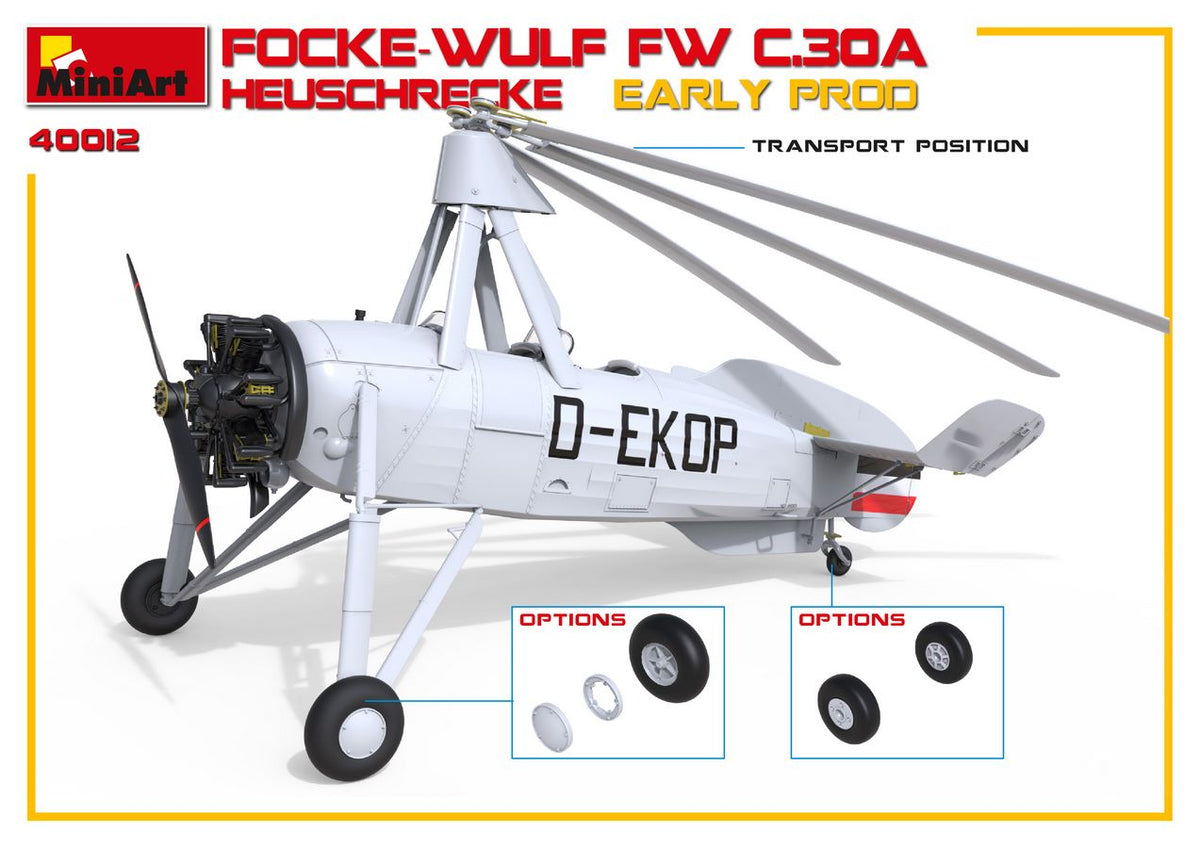 MiniArt 1/35 Aircraft - Focke-Wulf Fw C.30A Heuschrecke Early - 41012