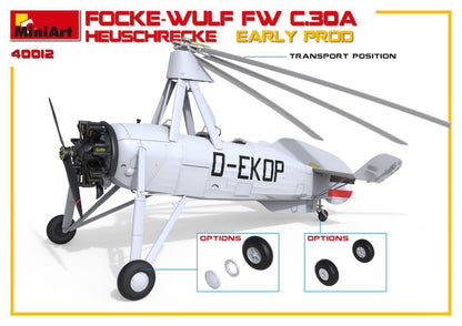 MiniArt 1/35 Aircraft - Focke-Wulf Fw C.30A Heuschrecke Early - 41012