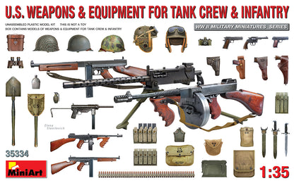 MiniArt U.S. Weapons and Equipment (Tank Crew) - 35334 box art