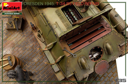 MiniArt 1/35 Military - Dresden 1945. T34/85 Field Repair Big Set - 36064