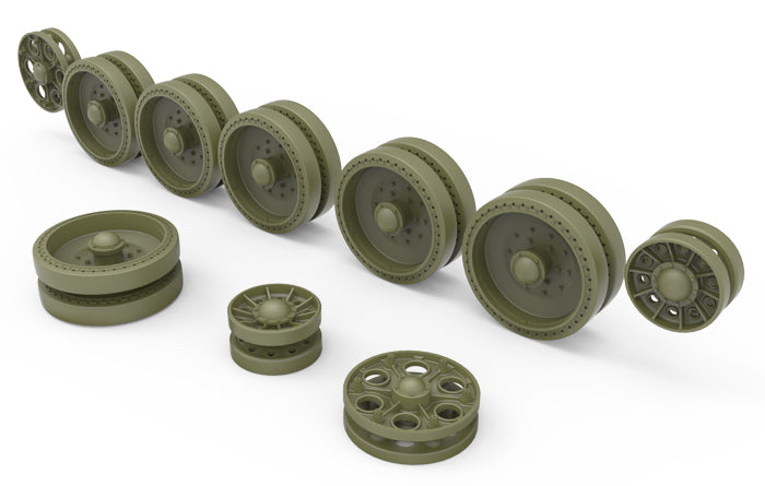 MiniArt 1/35 Military - T-34 Wheels Set 1942-43 Series - 35239