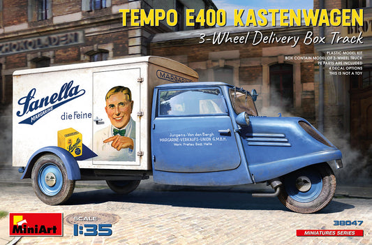 MiniArt Tempo E400 Kastenwagen 3 Wheel Box Track - 38047 box art