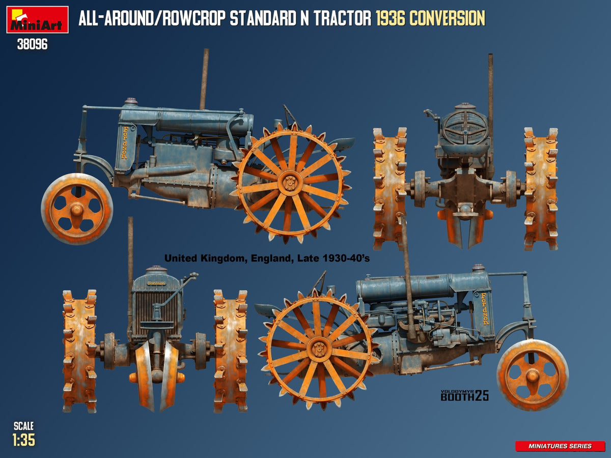 MiniArt 1/35 Vehicles - All-Around / Rowcrop Standard Tractor 1936 - 38096