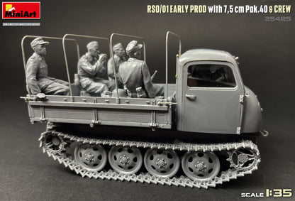 MiniArt 1/35 Military - RSO/01 Early Prod, w/ 7.5cm Pak 40 & Crew - 35485