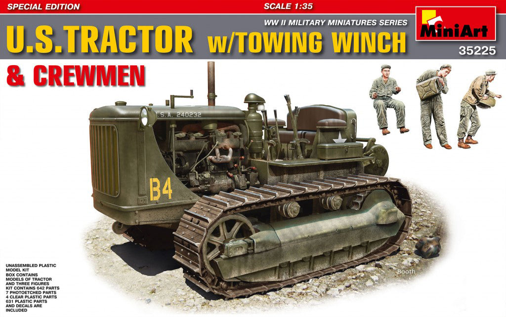 MiniArt US Tractor with Towing Winch & Crewmen - 35225 box art
