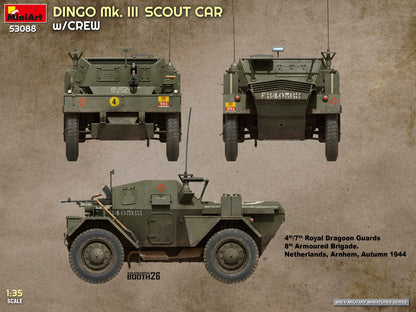 MiniArt 1/35 Military - Dingo Mk III Scout Car w/ Crew - 53088
