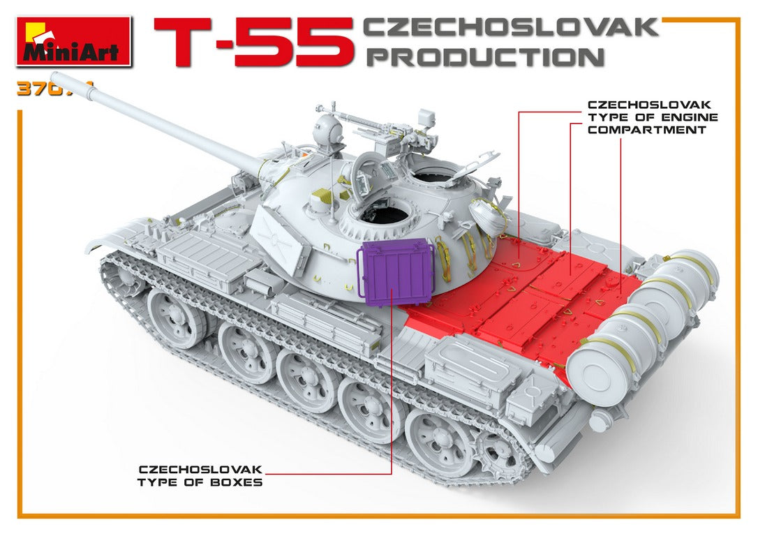 MiniArt 1/35 Military - T-55 Czechoslovak Prod - 37074