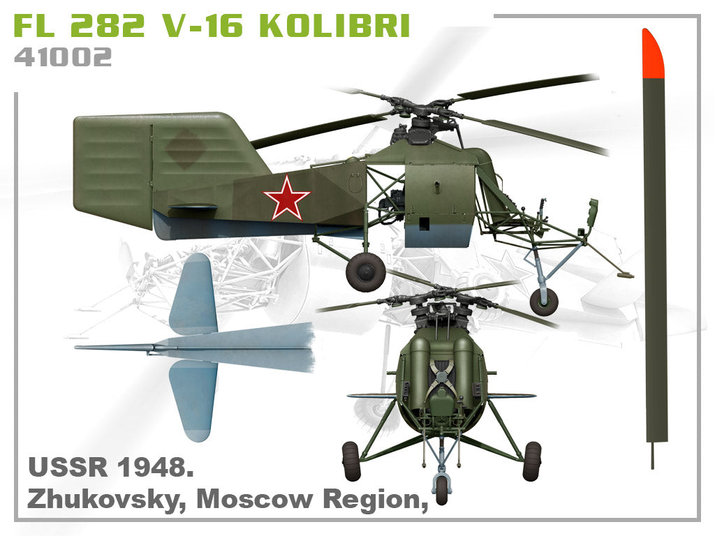 MiniArt 1/35 Military - Fl 282 V-16 Kolibri Helicopter - 41002