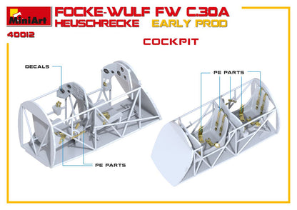 MiniArt 1/35 Aircraft - Focke-Wulf Fw C.30A Heuschrecke Early - 41012
