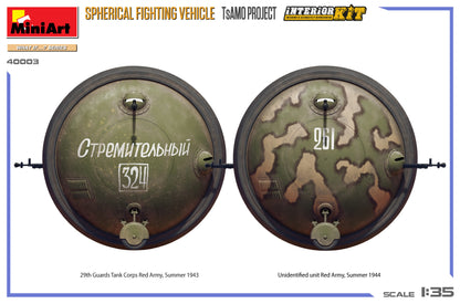 MiniArt 1/35 Military - Spherical Fighting Vehicle (TsAMO) Int. - 40003