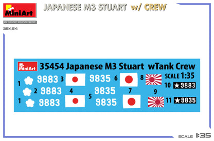 MiniArt 1/35 Military - Japanese M3 Stuart with crew - 35454