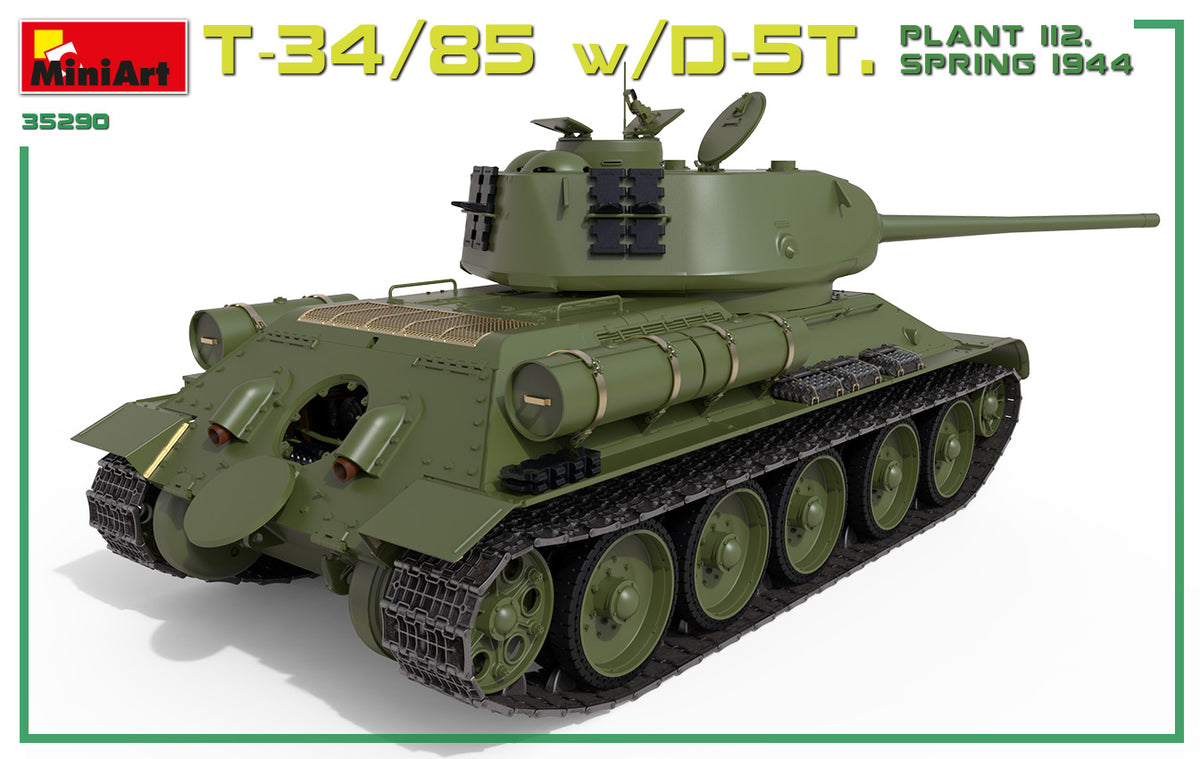 MiniArt 1/35 Military - T-34/85 w/D-5T Plant 112 1944 Interior Kit - 35290