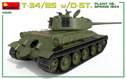 MiniArt 1/35 Military - T-34/85 w/D-5T Plant 112 1944 Interior Kit - 35290