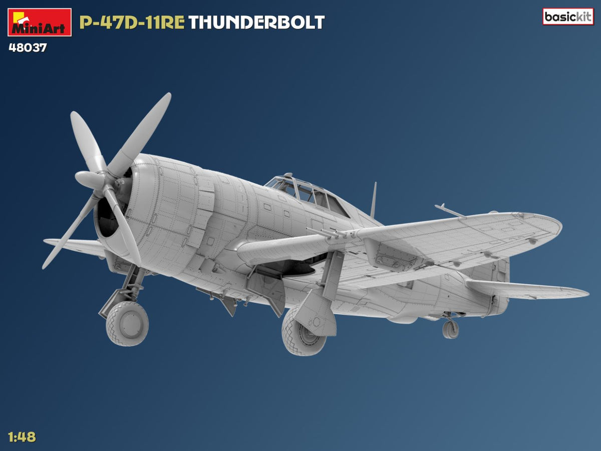 MiniArt 1/48 Aircraft - P-47D-11RE Thunderbolt Basic Kit - 48037