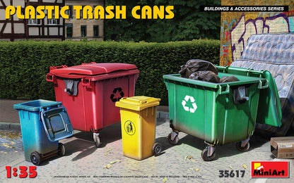 MiniArt Plastic Trash Cans - 35617 box art