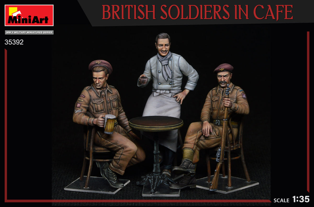 MiniArt 1/35 Military - British Soldiers in Cafe - 35392