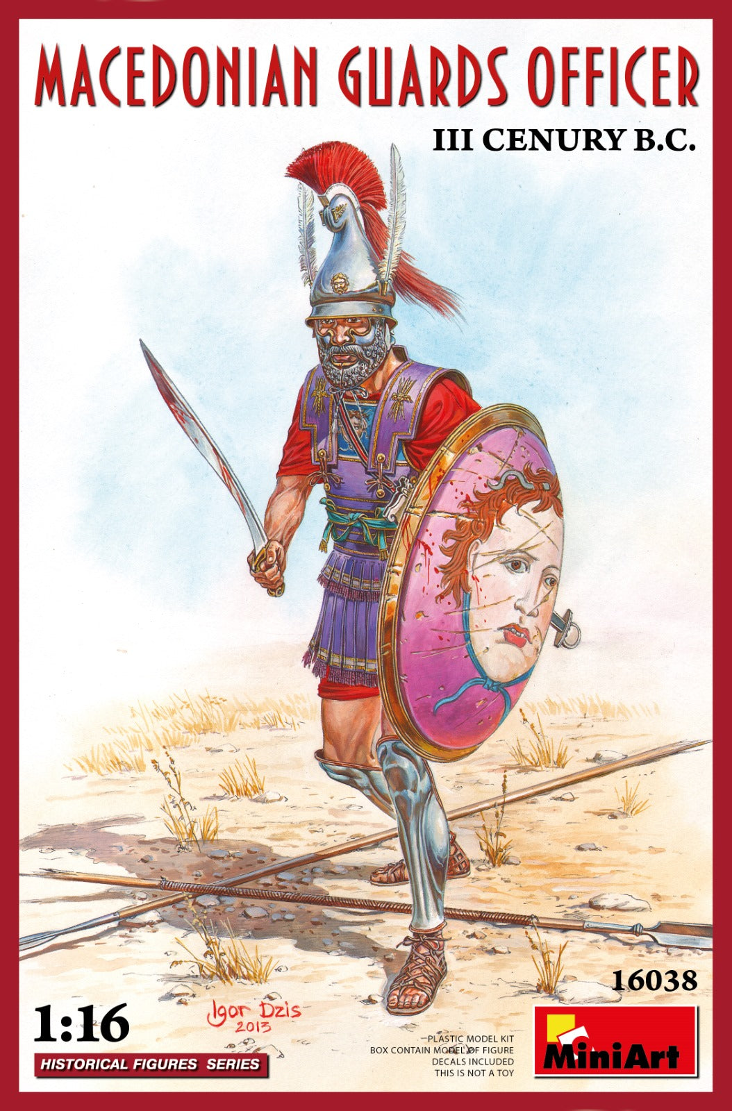 MiniArt Macedonian Guard Officer, III Century BC - 16038 box art