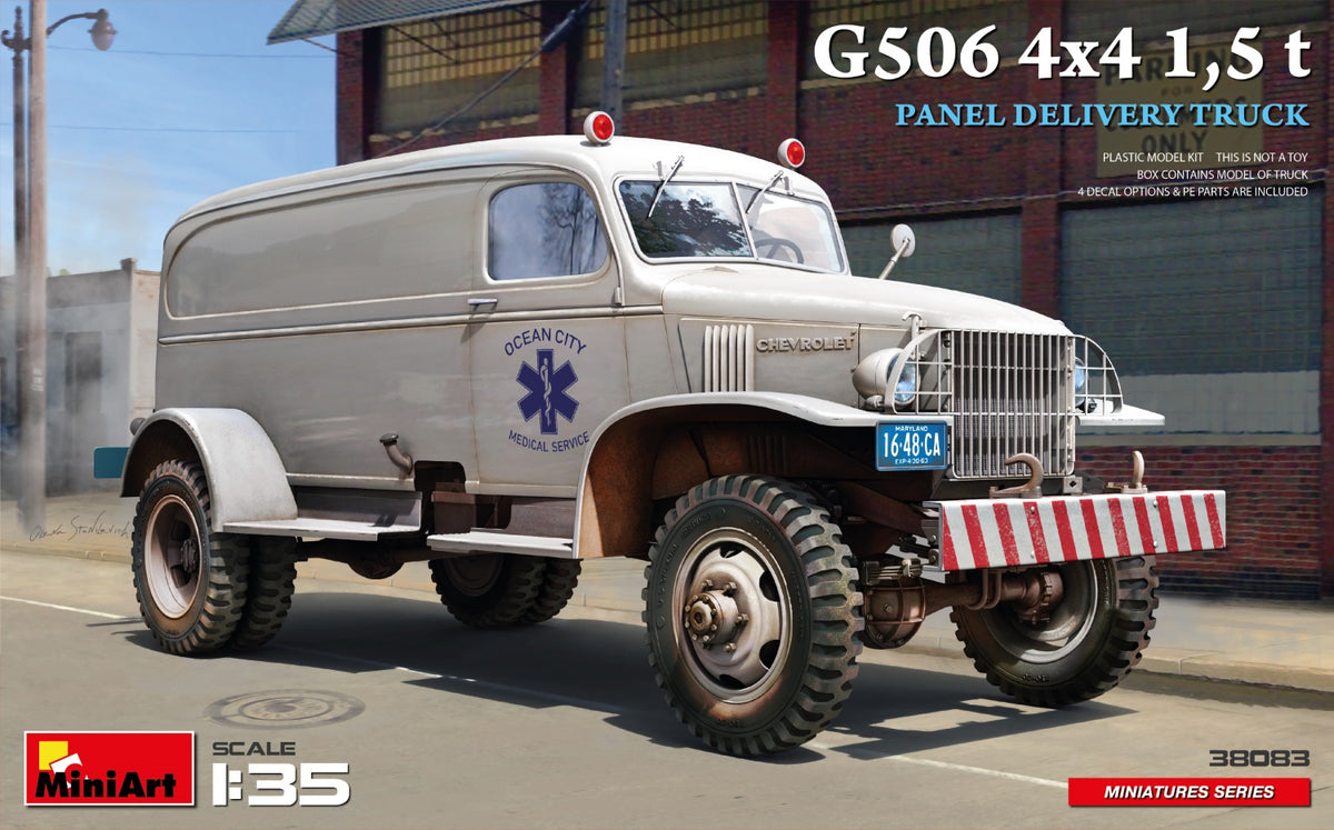MiniArt G506 4x4 1.5 t Panel Delivery Truck - 38083 box art