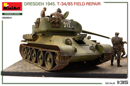 MiniArt 1/35 Military - Dresden 1945. T34/85 Field Repair Big Set - 36064