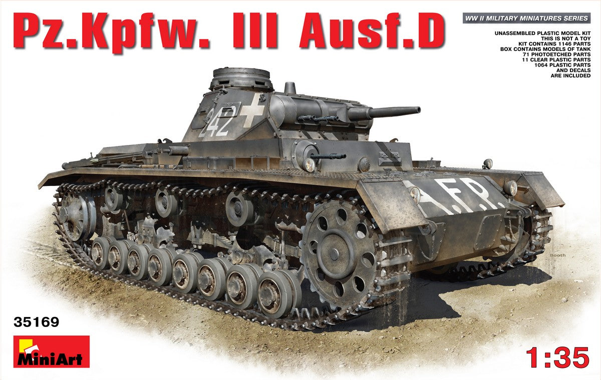 MiniArt Pz.Kpfw.III Ausf.D - 35169 box art