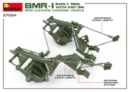 MiniArt 1/35 Military - BMR-1 Early Mod. with KMT-5M Roller - 37034