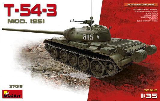 MiniArt T-54-3 Medium Tank (Mod. 1951) - 37015 box art