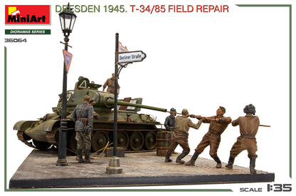 MiniArt 1/35 Military - Dresden 1945. T34/85 Field Repair Big Set - 36064