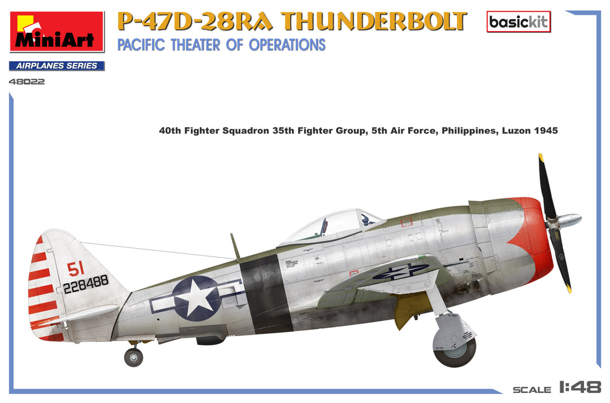 MiniArt 1/48 Aircraft - P-47D-28RA Thunderbolt, Pacific Theater - 48022