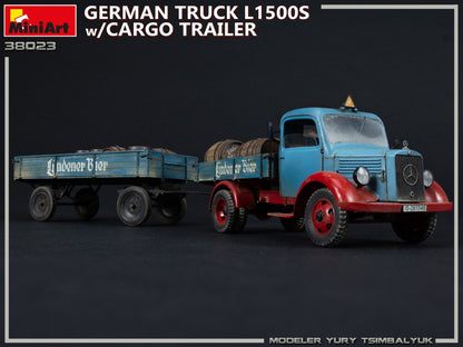 MiniArt 1/35 Military - German Truck L1500s w/ Cargo Trailer - 38023