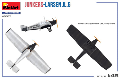 MiniArt 1/48 Aircraft - Junkers-Larsen JL.6 - 48007