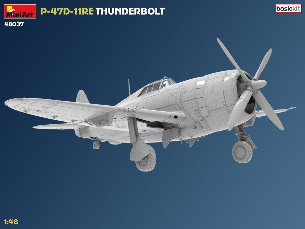 MiniArt 1/48 Aircraft - P-47D-11RE Thunderbolt Basic Kit - 48037