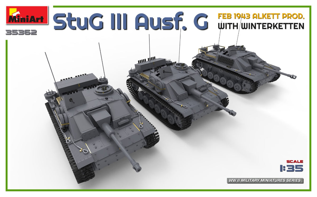 MiniArt 1/35 Military - StuG III Ausf. G Alkett Prod w/ Winterketten - 35362
