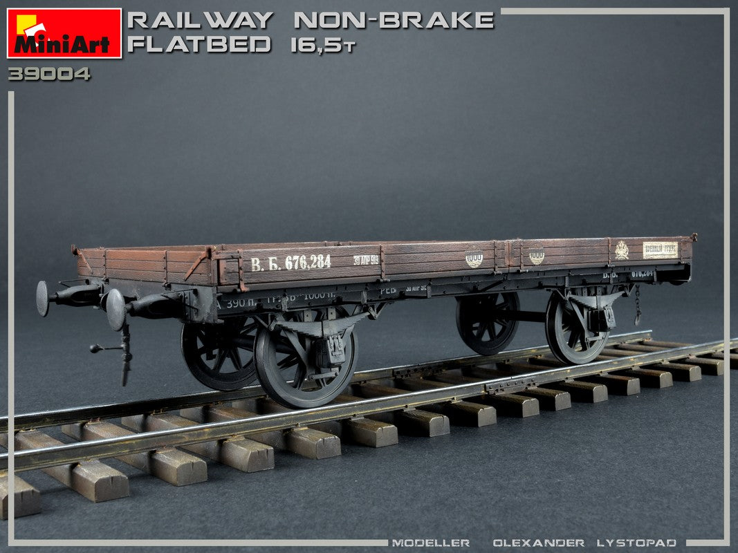 MiniArt 1/35 Accessories - Railway Non-Brake Flatbed 16.5t - 39004