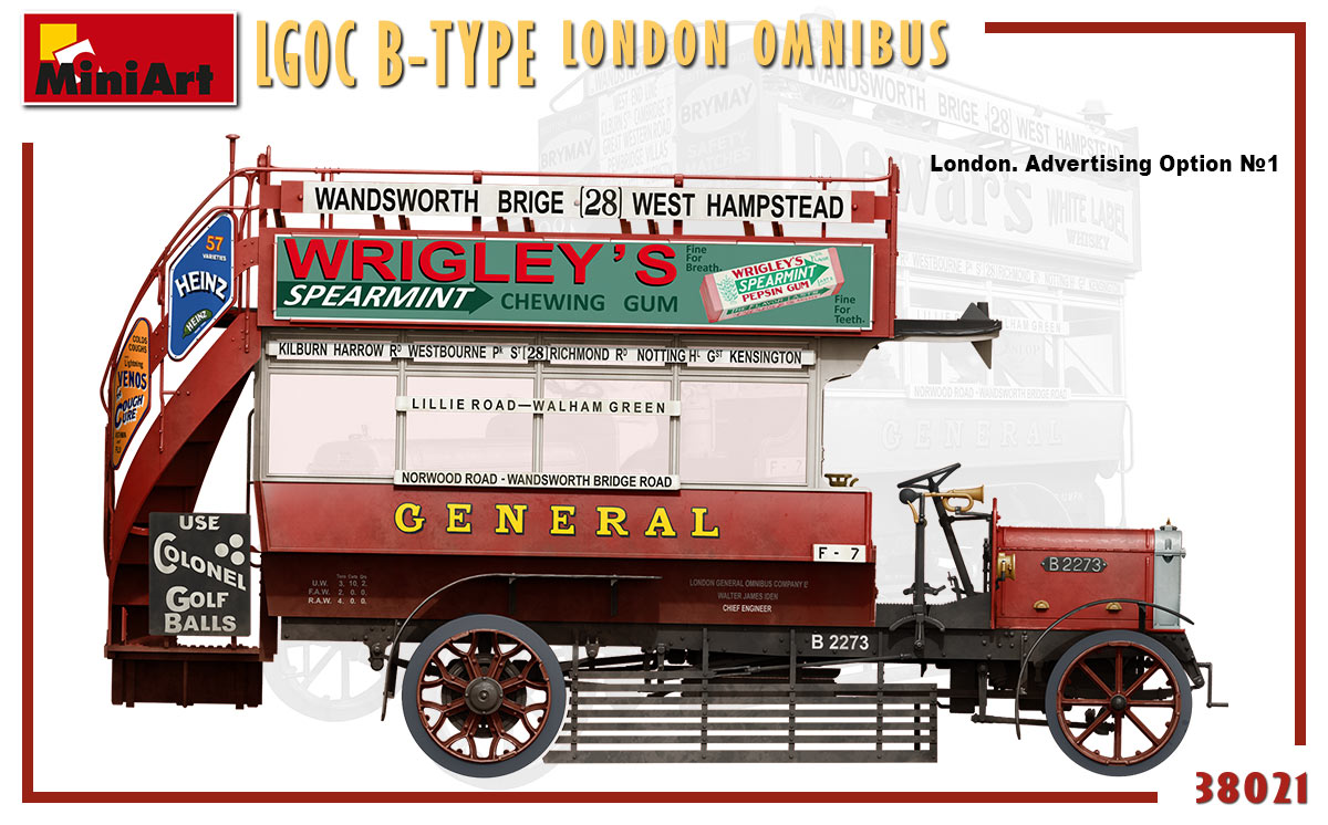 MiniArt 1/35 Military - LGOC B-Type London Omnibus - 38021