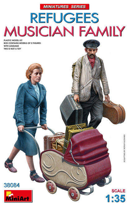 MiniArt Refugees, Musician Family - 38084 box art