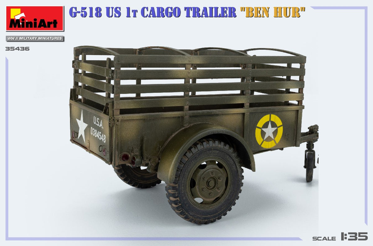 MiniArt 1/35 Military - G-518 US 1t Cargo Trailer "Ben Hur" - 35436