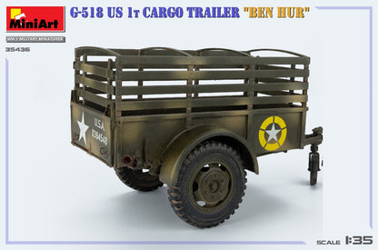 MiniArt 1/35 Military - G-518 US 1t Cargo Trailer "Ben Hur" - 35436