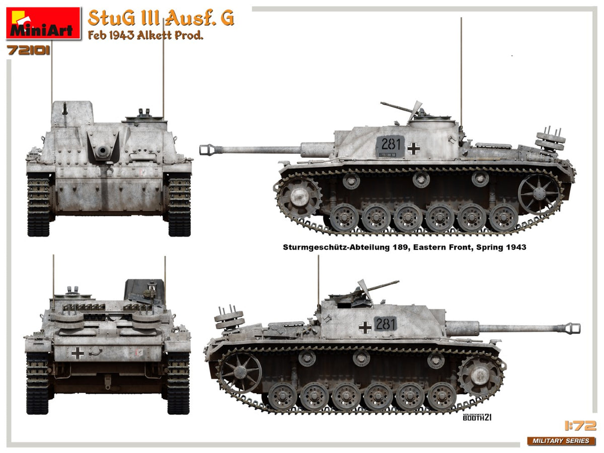 MiniArt 1/72 Military - StuG III Ausf G Feb 1943 Prod - 72101