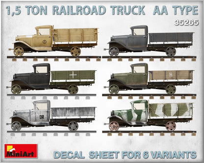 MiniArt 1/35 Military - ,5 Ton Railroad Truck AA Type - 35265