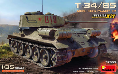 MiniArt T-34-85 Mod. 1945. Plant 112 Interior Kit - 37065 box art