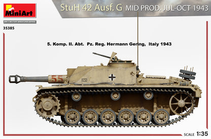 MiniArt 1/35 Military - StuH 42 Ausf.G Mid Prod (Jul-Oct 1943) - 35385