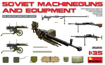MiniArt Soviet Machine Guns & Equipment - 35255 box art