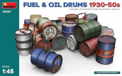 MiniArt Fuel & Oil Drums 1930-50s - 49007 box art