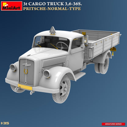 MiniArt 1/35 Military - 3t Cargo Truck, 3,6-36S Pritsche Normal Type - 38079